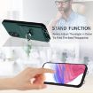 OPPO A17 Global R20 Ring Card Holder Phone Case - Green - 4