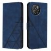 Blackview Shark 8 Crossbody 3D Embossed Flip Leather Phone Case Blue - 2