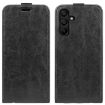 Samsung Galaxy M15 5G R64 Texture Vertical Flip Leather Phone Case Black - 1
