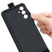 Samsung Galaxy M15 5G R64 Texture Vertical Flip Leather Phone Case Black - 5