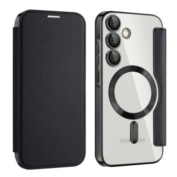 Samsung Galaxy A55 5G MagSafe RFID Anti-theft Leather Phone Case - 1