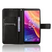 TCL 501 4G Diamond Texture Leather Phone Case - Black - 4