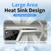 iPhone 14 Pro Max Blade Cooling PC Full Coverage Phone Case - Titanium Silver - 3