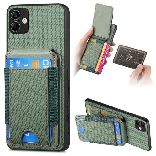 Samsung Galaxy M32 4G Green Wallet Stand Phone Case - 1