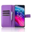 TCL 505 4G Purple Leather Phone Case - Diamond Texture - 4