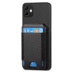 Samsung Galaxy A22 5G Carbon Fiber Wallet Stand Case - 2