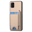Samsung Galaxy A71 5G Carbon Fiber Wallet Stand Phone Case - 2