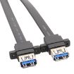 30cm Motherboard USB3.0 Panel Cable Front 19Pin To Dual-Port A Female Data - 4