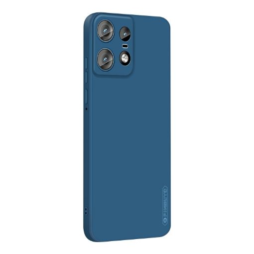 Motorola Edge 50 Pro Liquid Silicone TPU Phone Case (Blue) - 1