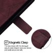 Google Pixel 6a Crossbody 3D Embossed Flip Leather Phone Case - Wine Red - 4