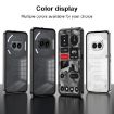 Black Metal Frame Frosted Phone Case - For Nothing Phone 2a - 2