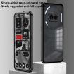 Black Metal Frame Frosted Phone Case - For Nothing Phone 2a - 3