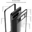 Google Pixel 7 Snap Buckle Metal Frame Frosted Phone Case Silver - 5