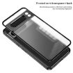 Google Pixel 7 Snap Buckle Metal Frame Frosted Phone Case Silver - 6