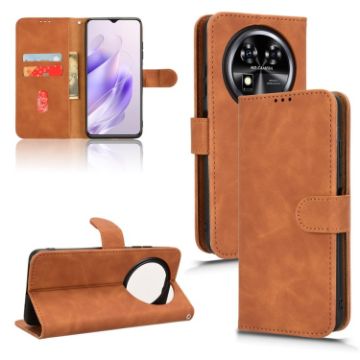 Oukitel C37 Magnetic Flip Leather Phone Case - Brown - 1
