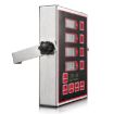 4 Channel Commercial Kitchen Timer - Loud Alarm - UK Plug (Red) - 3