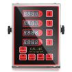 4 Channel Commercial Kitchen Timer - Loud Alarm - UK Plug (Red) - 4