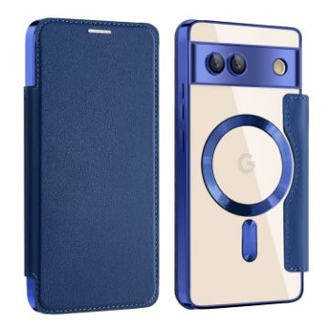 Google Pixel 7a MagSafe Magnetic RFID Anti-theft Leather Phone Case - 1