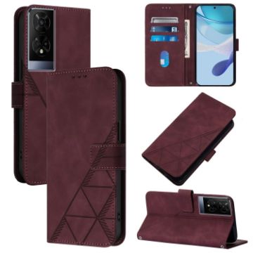 TCL 50 XE 5G Crossbody Phone Case - Wine Red - 1