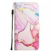 Motorola Edge 50 Fusion PT003 Marble Pattern Flip Leather Phone Case - Rose Gold - 3