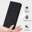 Itel RS4 Crossbody 3D Embossed Flip Leather Phone Case - Black - 6