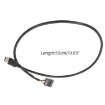 50cm Motherboard USB 9Pin To Type-C Cable - Double Shielded (Black) - 3