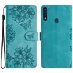 Motorola Moto E 2020 Cherry Blossom Butterfly Phone Case Green - 1