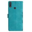 Motorola One Action Cherry Blossom Butterfly Phone Case - Green - 3
