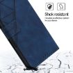 Blue Crossbody 3D Embossed Leather Case for iPod Touch 7/6/5 - 5