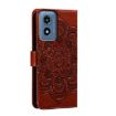 Motorola Moto G Play 2024 Sun Mandala Leather Case (Brown) - 3