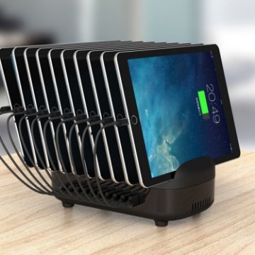 ORICO DUK-10P 120W 10 USB Ports Charging Station with Phone & Tablet Stand - 1