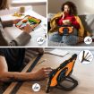 iPad Pro 11 2024 Robot Silicone Hybrid Tablet Case - Black Orange - 5