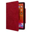 Samsung Galaxy Tab S9 FE/S9/S8/S7 Cat Buckle Leather Smart Tablet Case - Red - 5