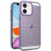 iPhone 11 Purple Hollow Matte Electroplated PC Heat Dissipation Case - 1