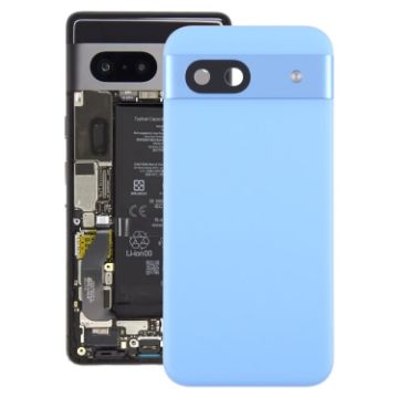Google Pixel 8a Battery Back Cover with Camera Lens Cover - Blue - 1