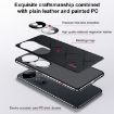 Vivo S19 Pro Plain Leather PC Phone Case - Wine Red - 3