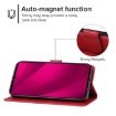 T-Mobile Revvl 7 Pro 5G Leather Phone Case - Red - 4