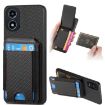 Motorola Moto G Play 2024 4G Carbon Fiber Wallet Stand Case - 1