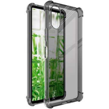 Sony Xperia 10 VI Shockproof TPU Phone Case - Transparent Black - 1