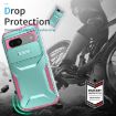 Google Pixel 8a Sliding Camshield Phone Case - Grey Green + Pink - 5