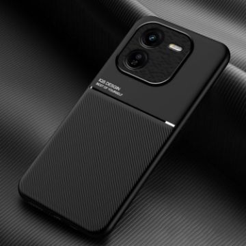 vivo iQOO Z9x Phone Case - Black, Shockproof PC + TPU, Magnetic - 1