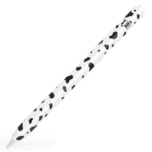 Apple Pencil 1 Cow Pattern Silicone Cover - Black - 1