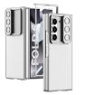Samsung Galaxy Z Fold6 GKK Ultra-thin Leather Phone Case Silver - 1