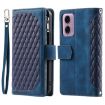 Motorola Moto E14 Blue Leather Phone Case with Lanyard - 2