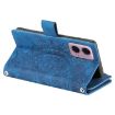 Motorola Edge 50 Fusion Blue Leather Phone Case - 4