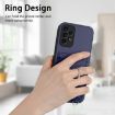 Samsung Galaxy A13 4G R20 Crossbody Rope Ring Card Holder Phone Case Blue - 6