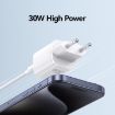 USAMS CC251 30W USB-C/Type-C GaN Fast Charger, EU Plug - Black - 4