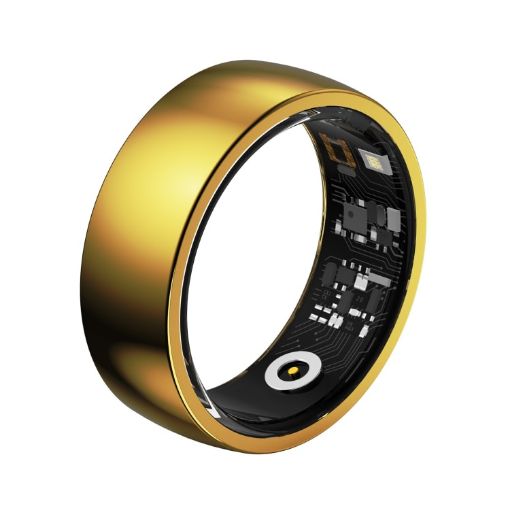 R09M SIZE 22 Smart Ring - Health Monitoring/Care - Gold - 1