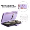 Motorola Moto G85 Glitter Lattice Zipper Wallet Leather Phone Case - Purple - 6