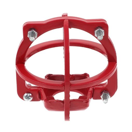 Fire Sprinkler Head Protective Cover Bracket - Red 6-point Sprinkler - 1